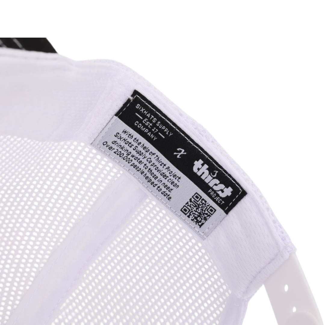 Black & White Mesh Signature Waterproof Hat