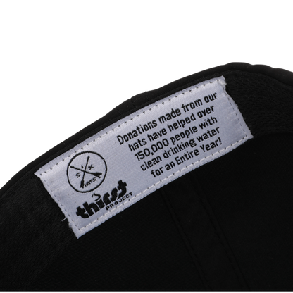 Black Low Pro Waterproof Hat