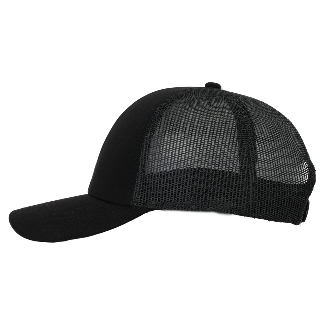 Black Mesh Low Pro Waterproof Hat