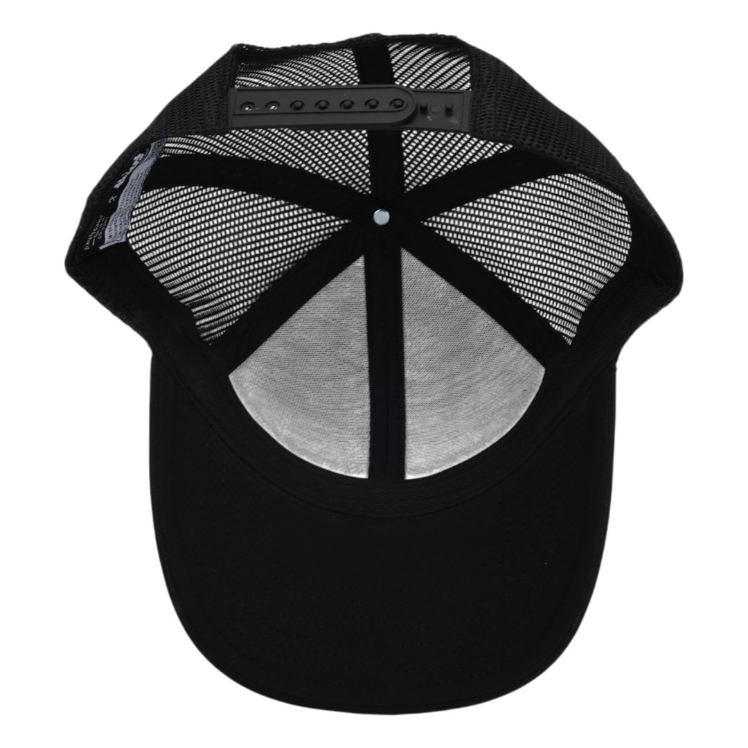 Black Mesh Low Pro Waterproof Hat