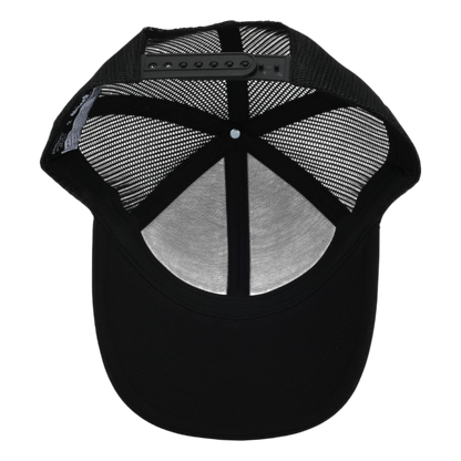 Black Mesh Low Pro Waterproof Hat
