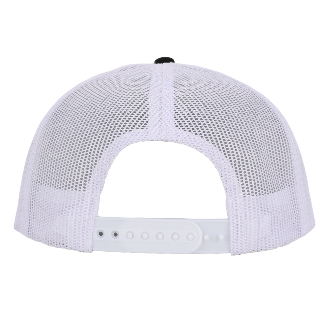 Black & White Mesh Tradesman Waterproof Hat