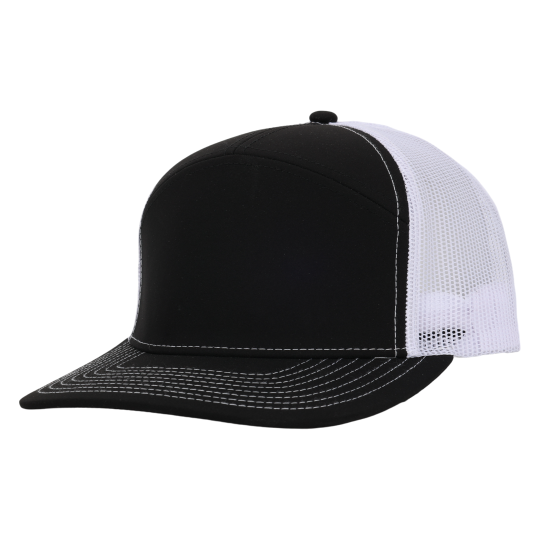 Black & White Mesh Tradesman Waterproof Hat