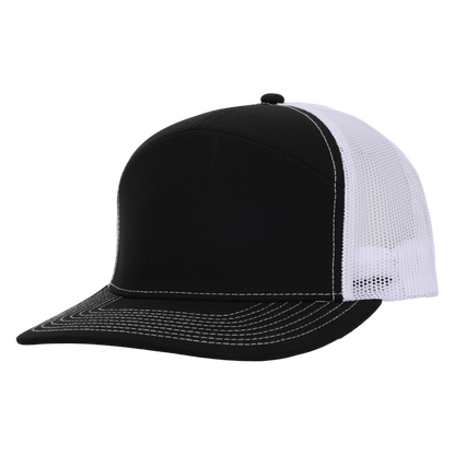 Black & White Mesh Tradesman Waterproof Hat