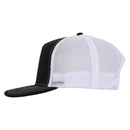 Black & White Mesh Tradesman Waterproof Hat