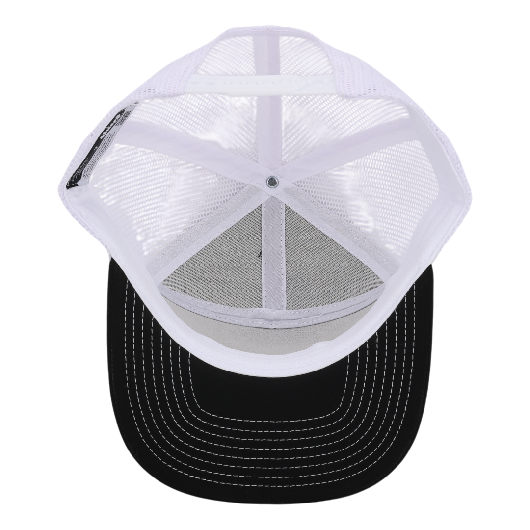 Black & White Mesh Tradesman Waterproof Hat