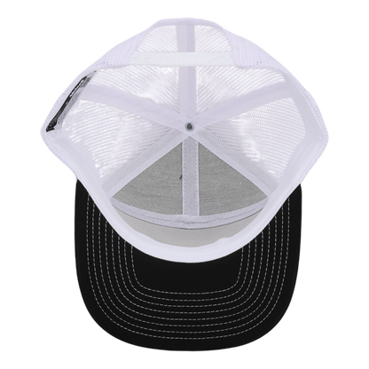 Black & White Mesh Tradesman Waterproof Hat