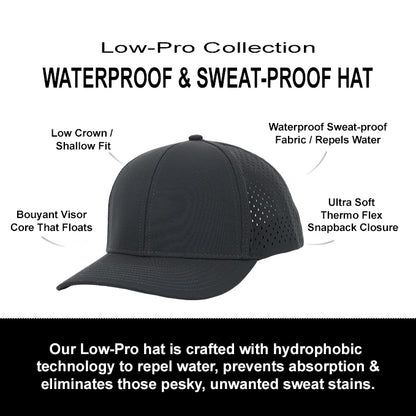 Charcoal Low Pro Waterproof Hat