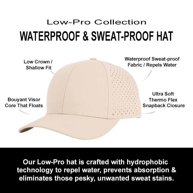Khaki Low Pro Waterproof Hat