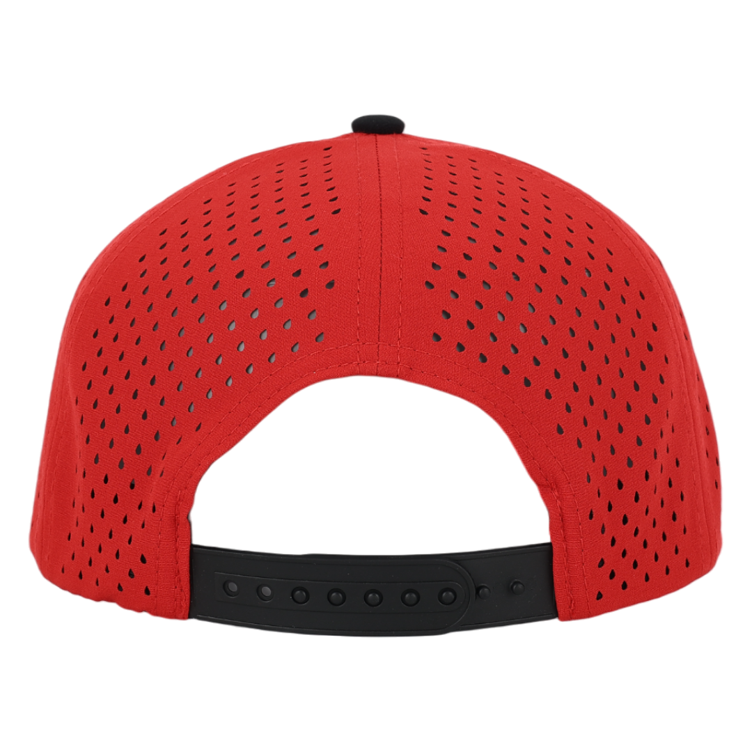 Red & Black Low Pro Waterproof Hat