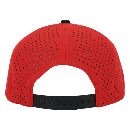 Red & Black Low Pro Waterproof Hat
