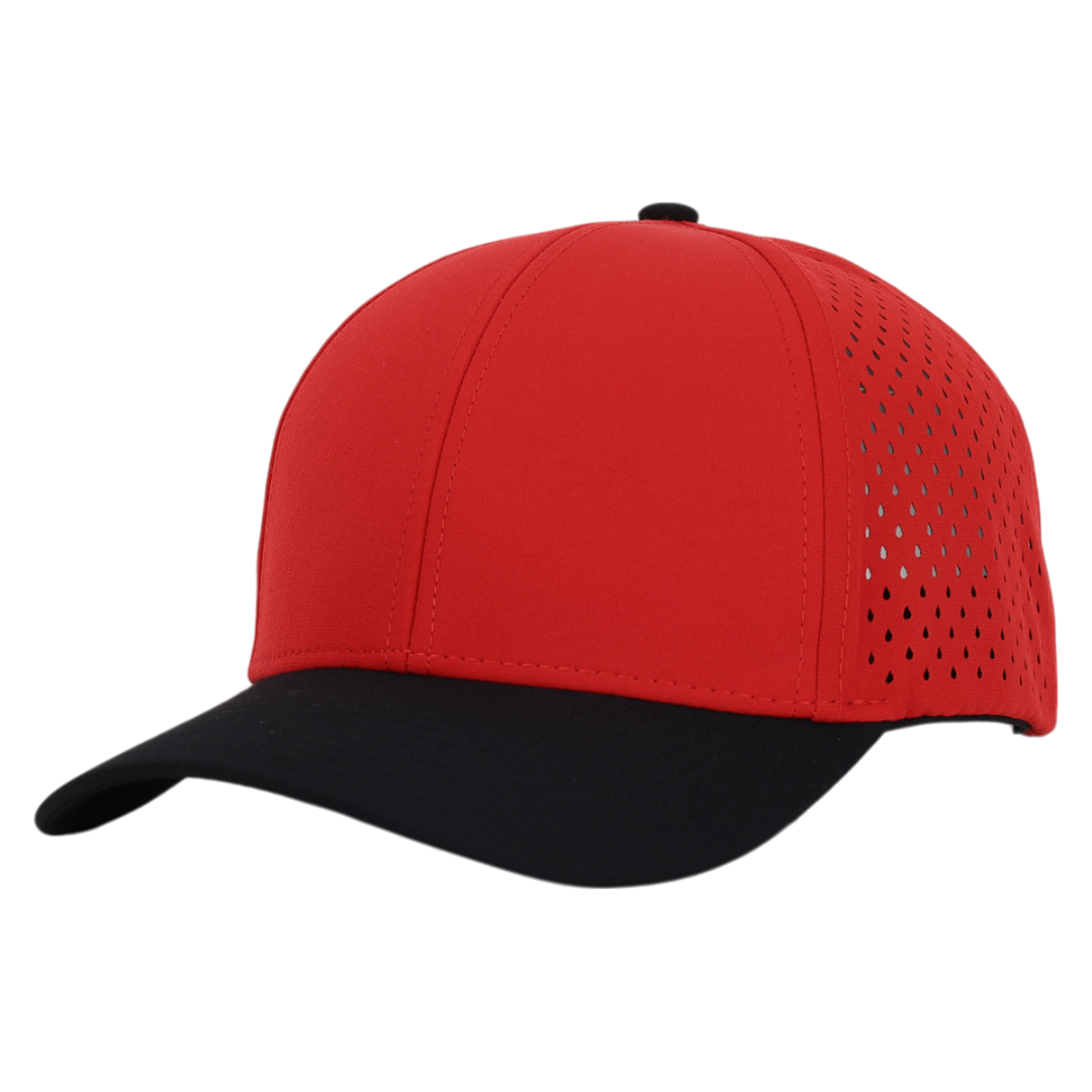 Red & Black Low Pro Waterproof Hat