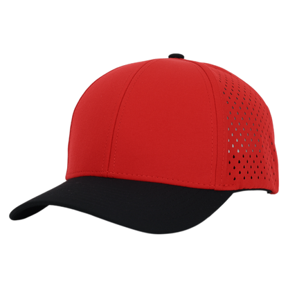 Red & Black Low Pro Waterproof Hat