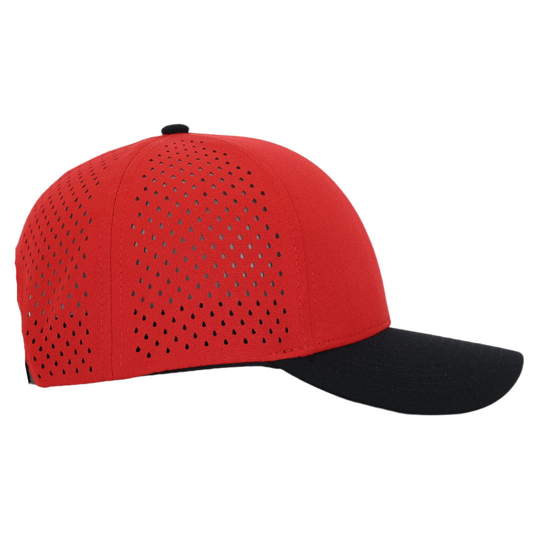 Red & Black Low Pro Waterproof Hat