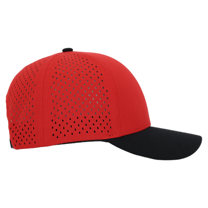 Red & Black Low Pro Waterproof Hat