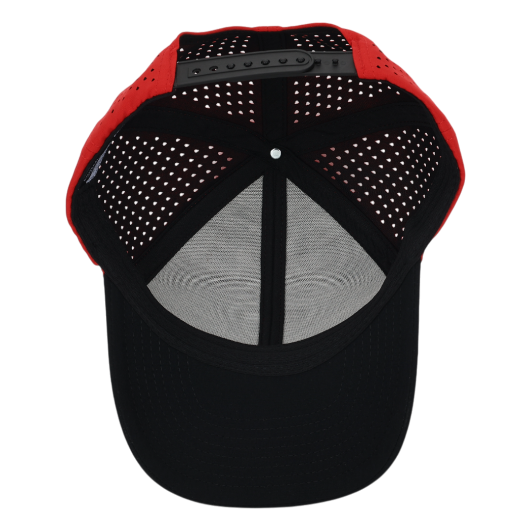 Red & Black Low Pro Waterproof Hat