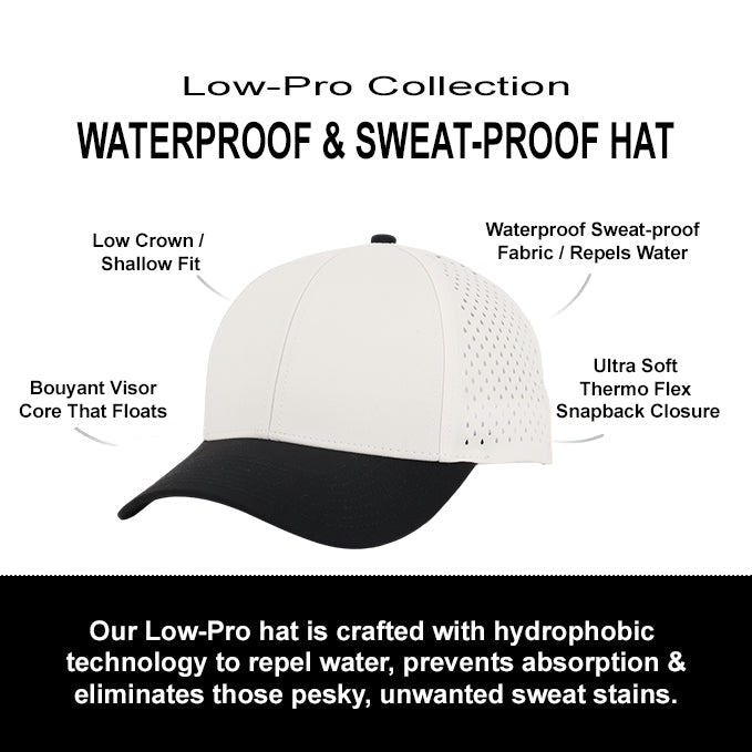 Tan & Black Low Pro Waterproof Hat
