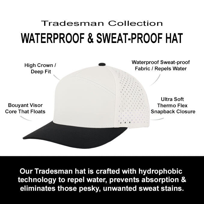 Tan & Black Tradesman Waterproof Hat